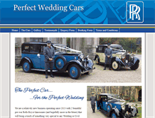 Tablet Screenshot of perfectweddingcar.com